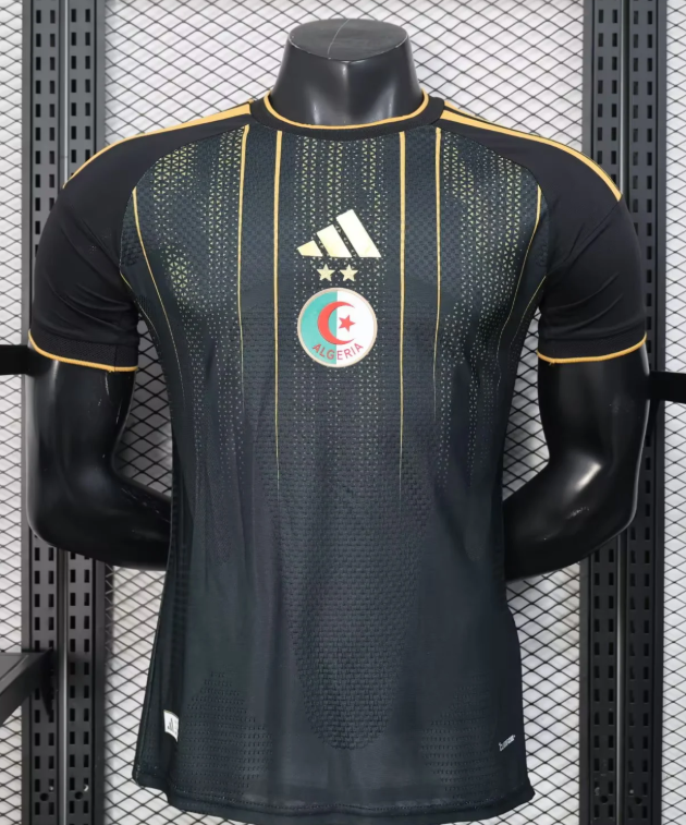 2026 Player Algeria National Team Training Suit Black Football Shirt 1:1 Thai Quality