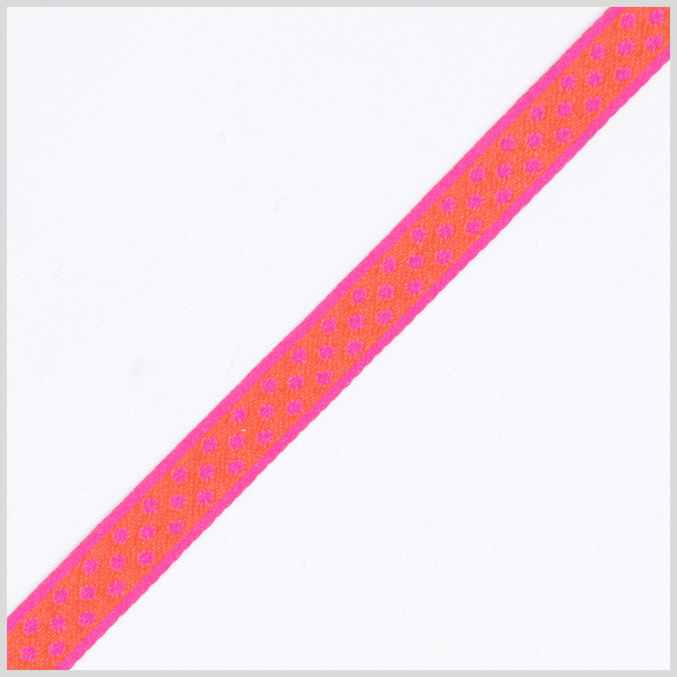 Hot Pink/Fuchsia French Jacquard Ribbon - Joann Fabrics