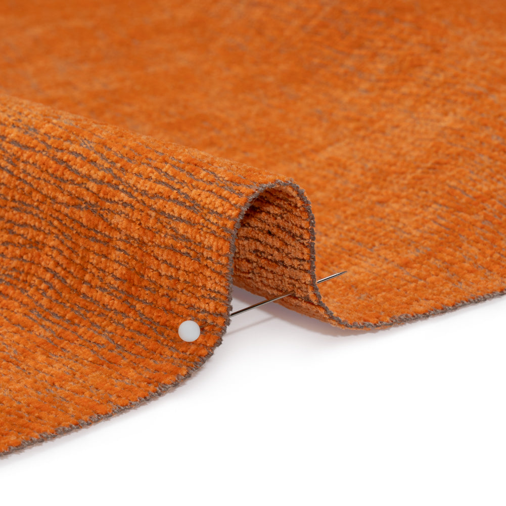 Chenille Upholstery Woven with Latex Backing - Nectarine - Lovell Collection - Joann Fabrics