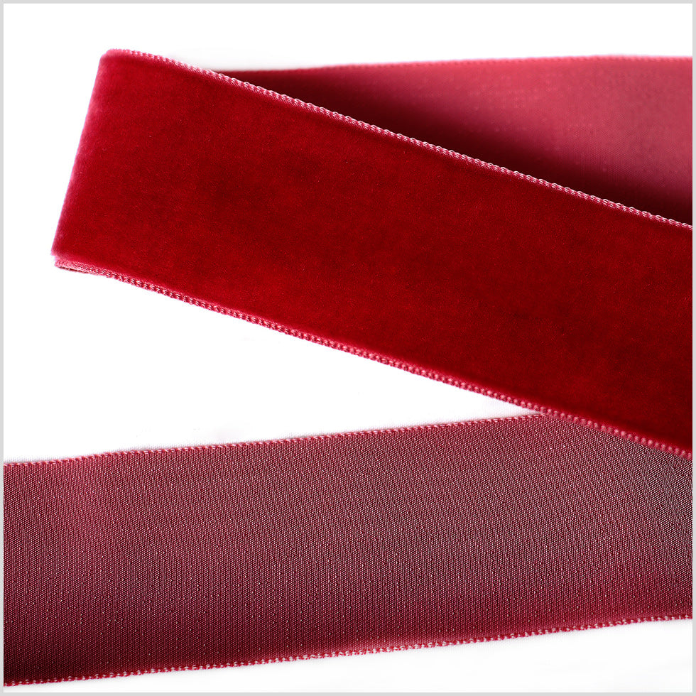 Single Faced Velvet Ribbon Made in Italy - 1.5