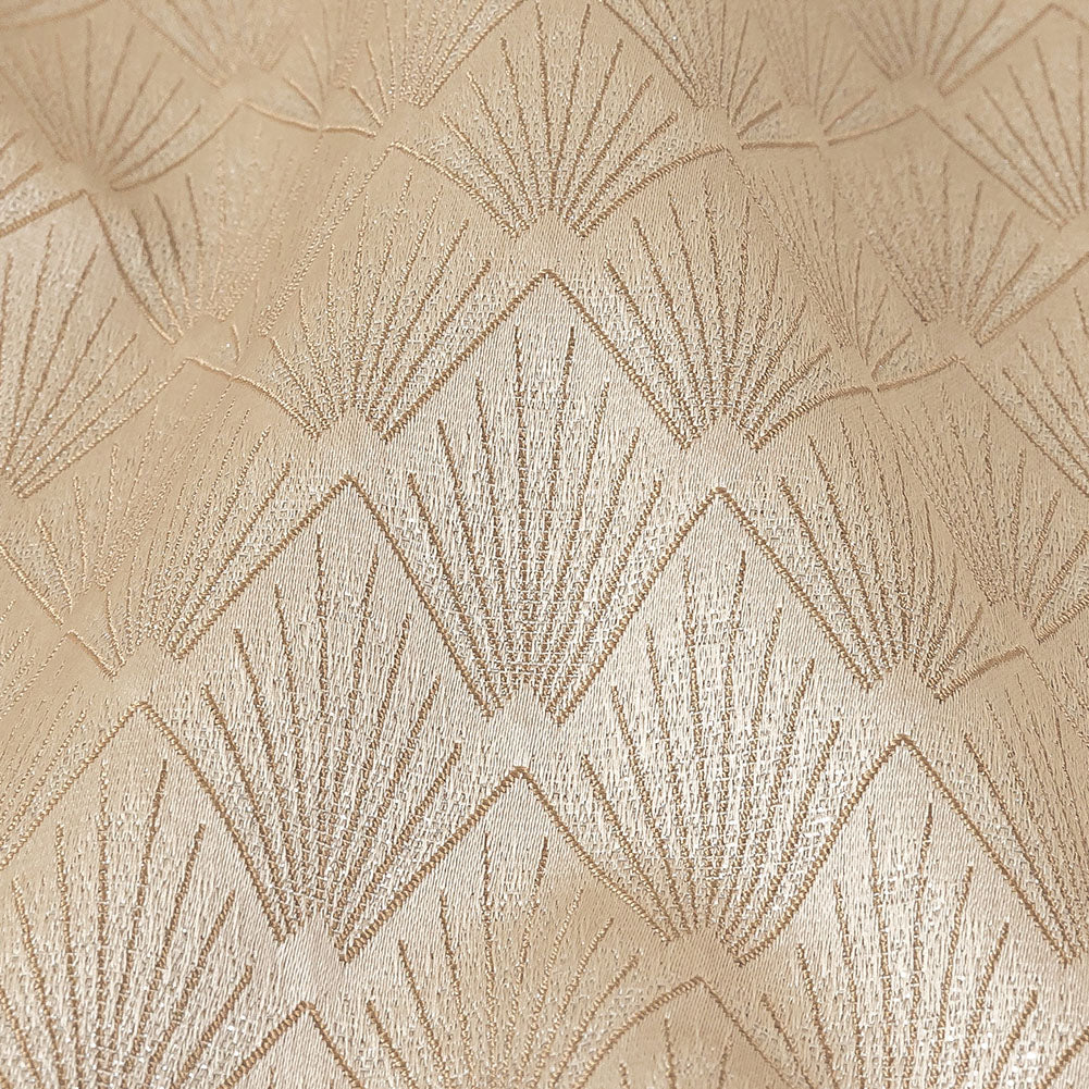 Metallic Drapery Jacquard - Nougat Digital Spots - British Imported - Joann Fabrics