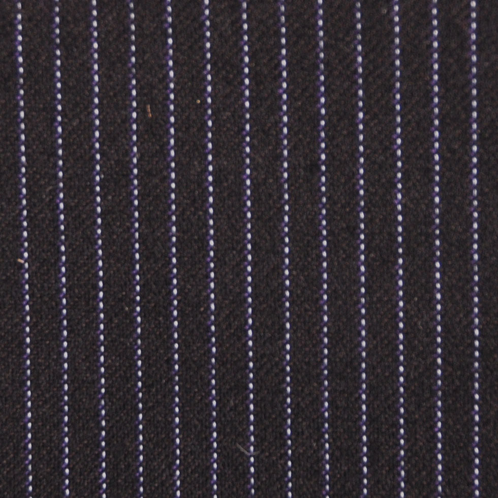 Black-Brown/Purple/White Striped Suiting - Joann Fabrics