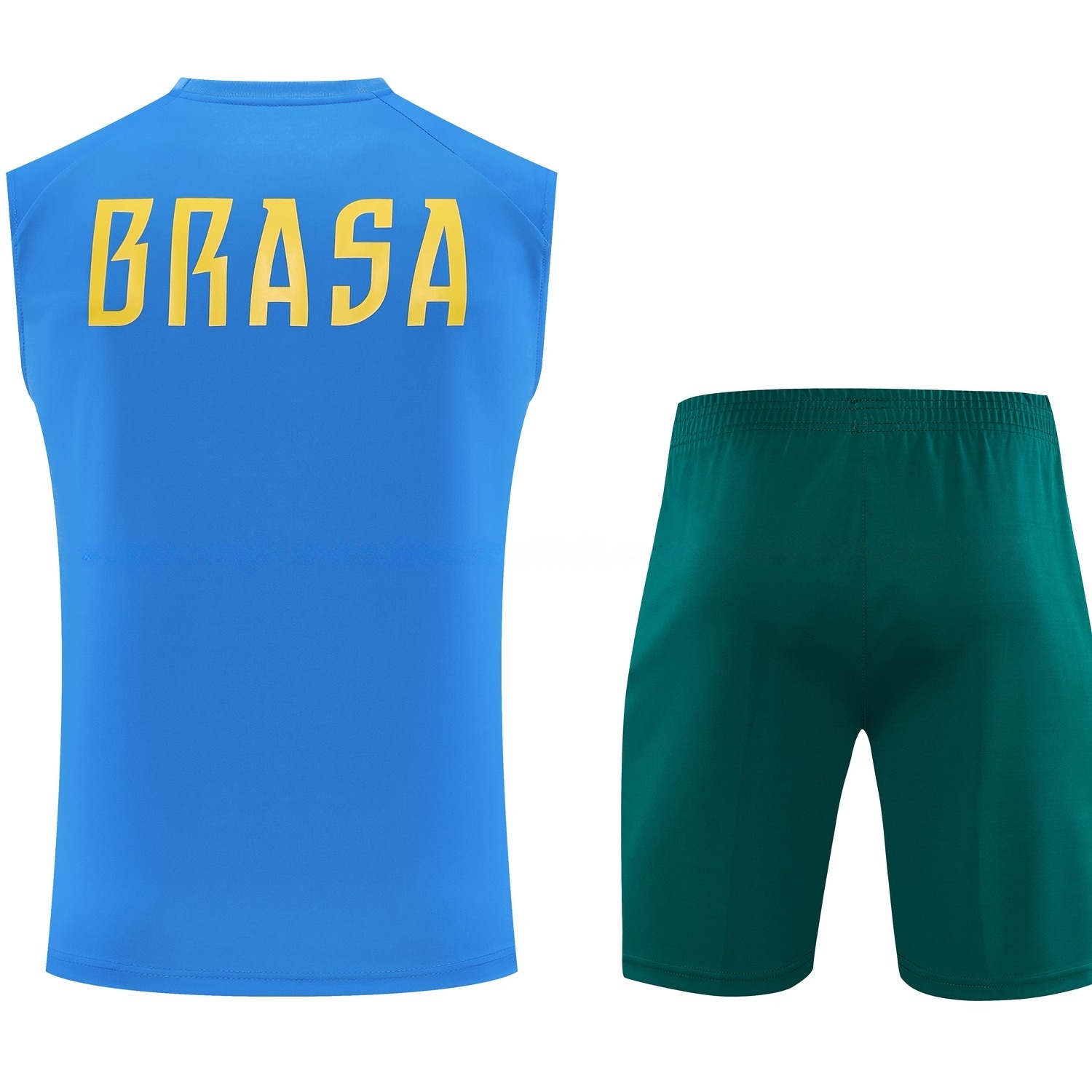 Brazil 2026 Vest Training Set - Blue Vest and Dark Green Shorts - UnitedFutballJersey