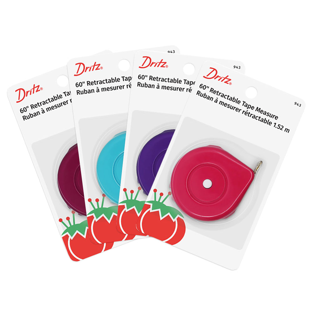 Dritz Retractable Tape Measure - Assorted Colors - 60