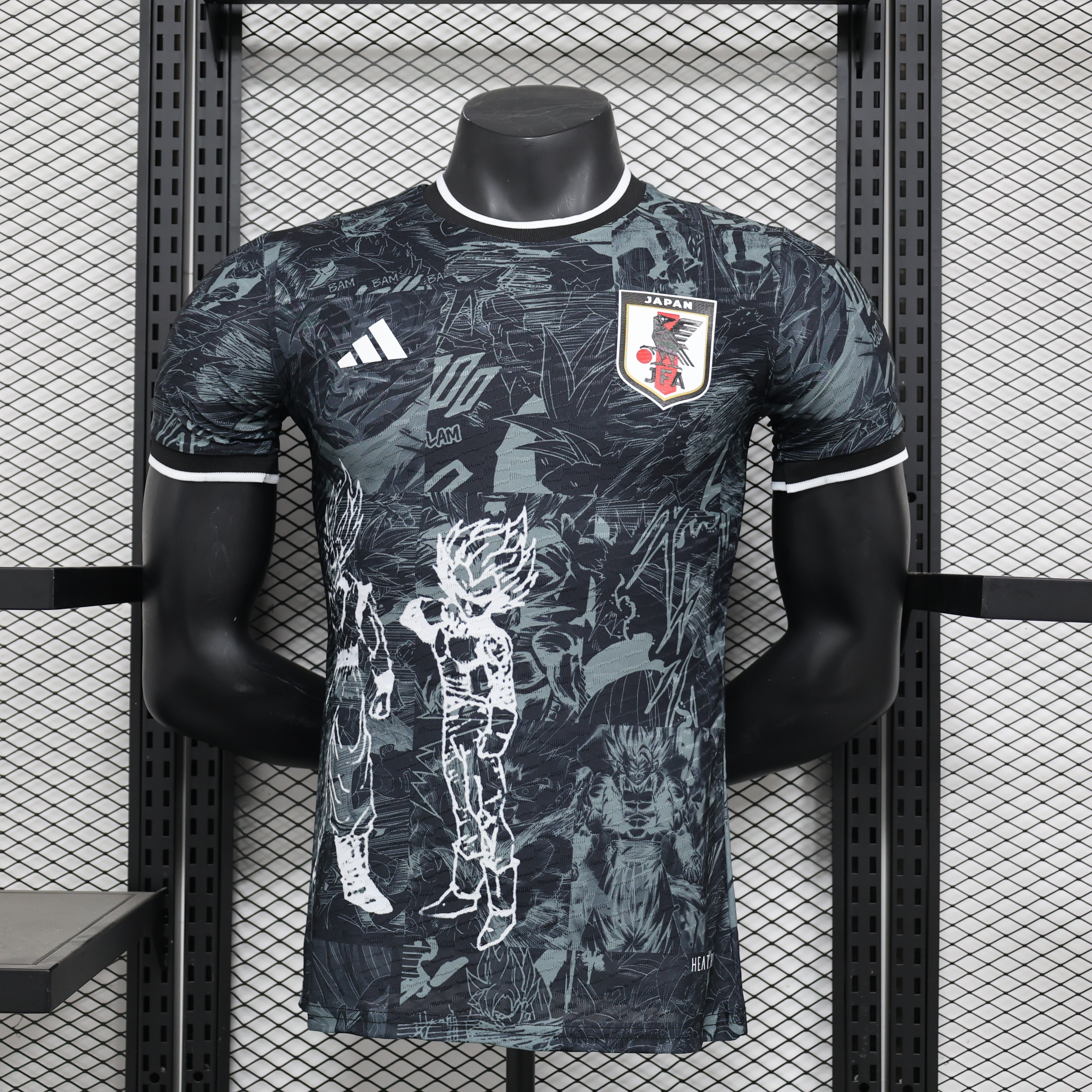 2025/2026 Player Version Japan White Saiyan Black Football Jersey 1:1 Thai quality
