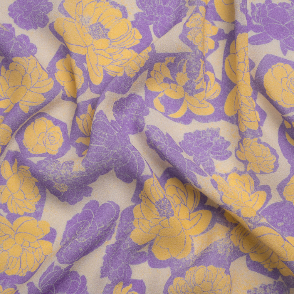 Mood Exclusive Lavender Flowering Floor Viscose Georgette - Joann Fabrics