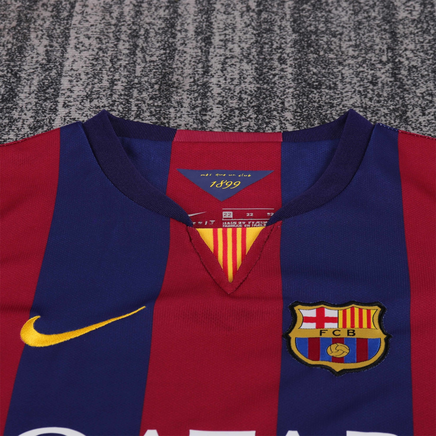 Retro Barcelona 2014-15 Home Kids Kit - UnitedFutballJersey