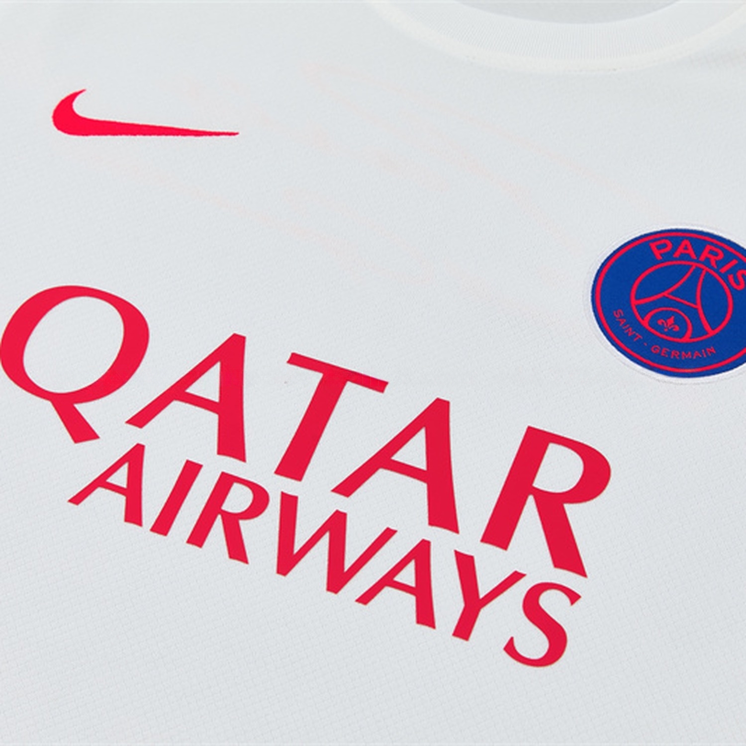 Paris Saint-Germain PSG 26-27 Kids Short-Sleeve Training Set - White Top & Black Shorts - UnitedFutballJersey