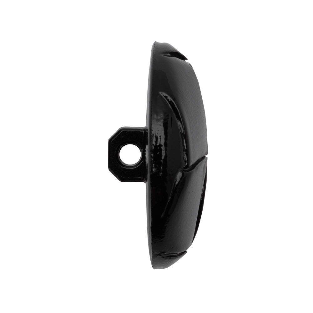 Plastic Shank Back Button - 44L/28mm - Black Faux Leather Knot - Joann Fabrics