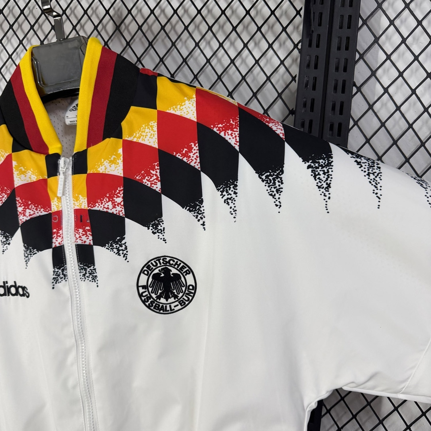 Retro Germany 1994 Windbreaker Jacket - White - UnitedFutballJersey
