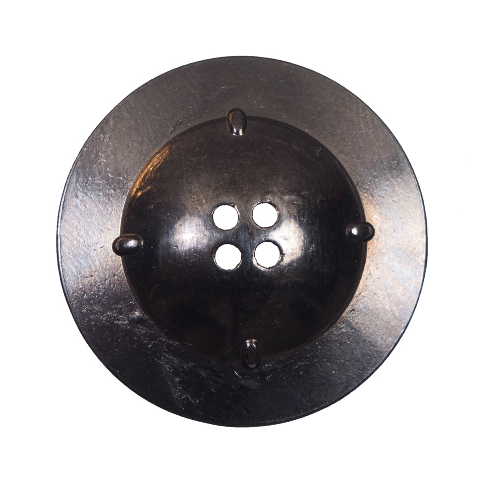 Italian Gunmetal Metal 4-Hole Button - 44L/28mm - Joann Fabrics