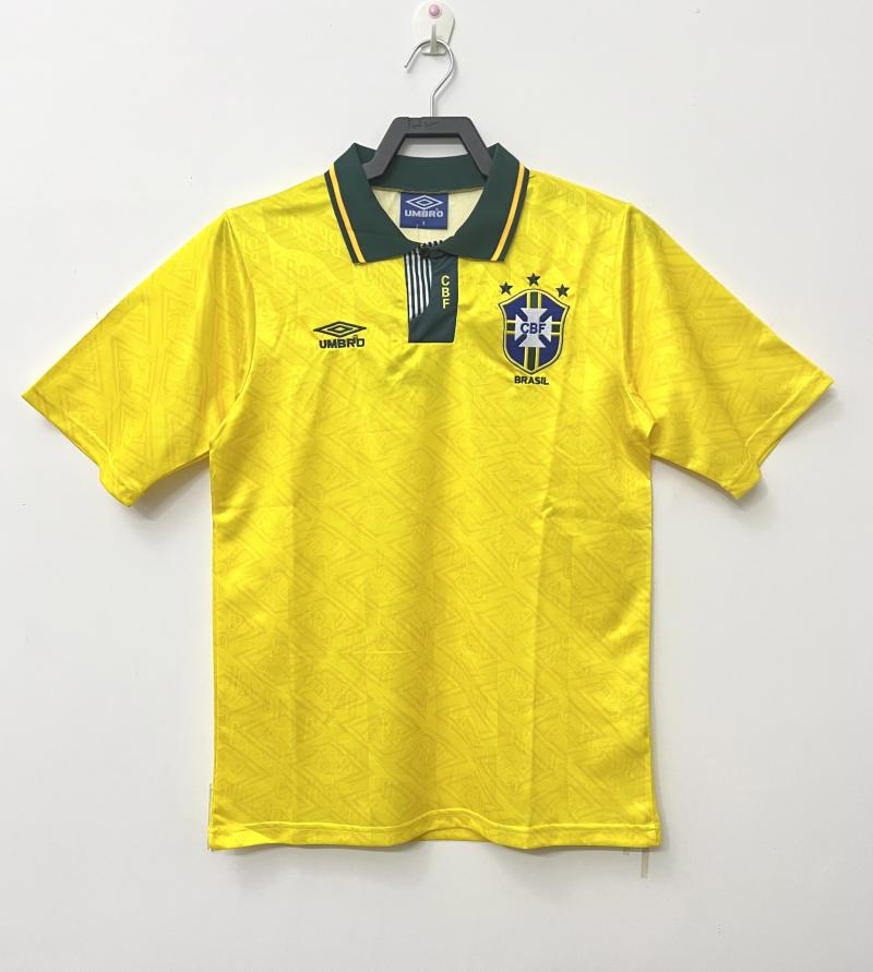 1991-1993 Retro Brazil Home Soccer Jersey 1:1 Thai Quality