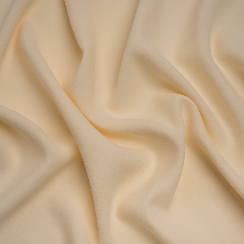 Stretch Polyester Crepe by Alex Perry - Cream - Designer Deadstock - Joann Fabrics