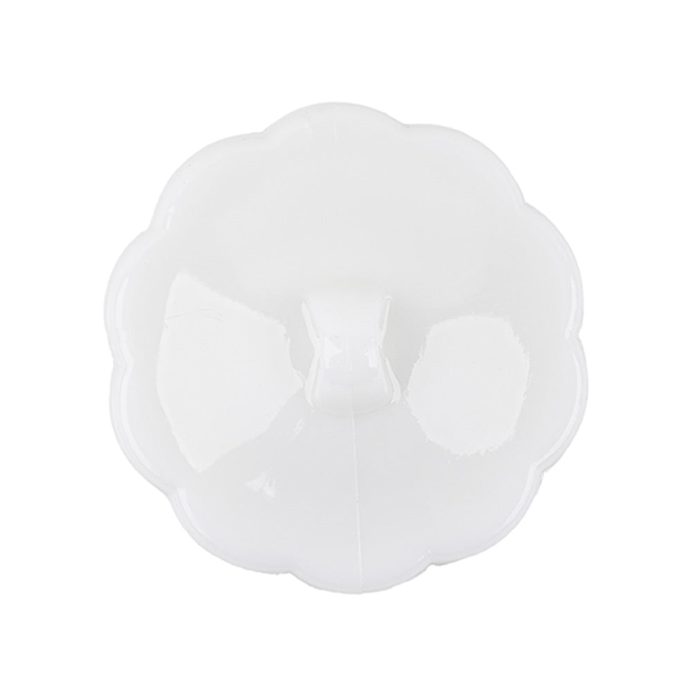 Italian White Decorative Circles Floral Shank Back Button - 44L/28mm - Joann Fabrics