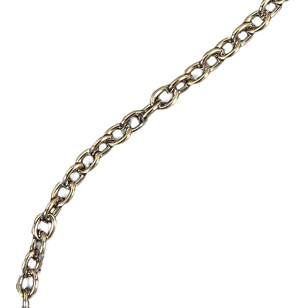 Silver Chain Purse Strap with O Rings - 44