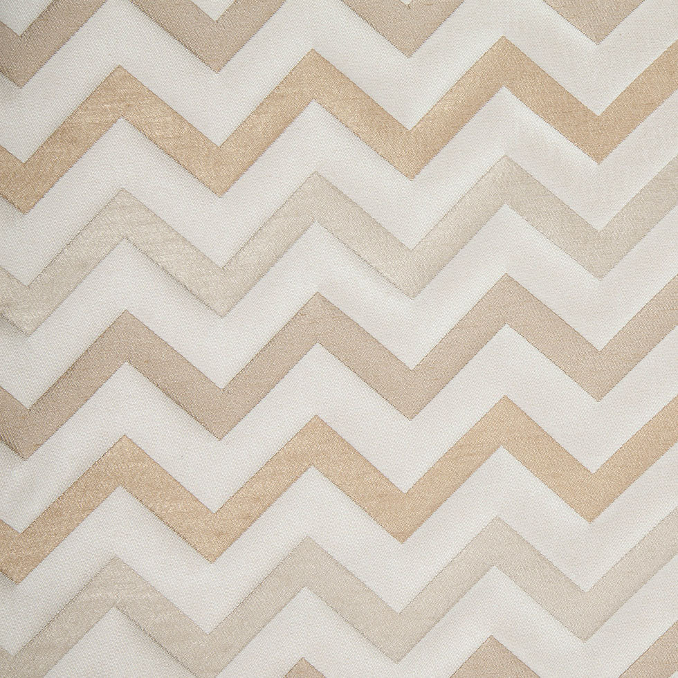 Ivory/Gold Bold Chevron Jacquard - Joann Fabrics