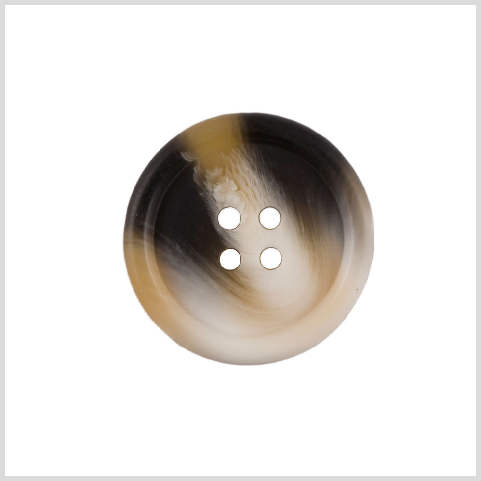 Ivory Brown Plastic Button - 40L/25.5mm - Joann Fabrics