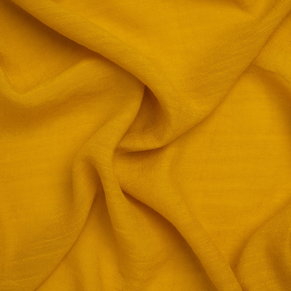 Textured Polyester and Rayon Gauzy Woven - Mustard - Designer Deadstock - Joann Fabrics