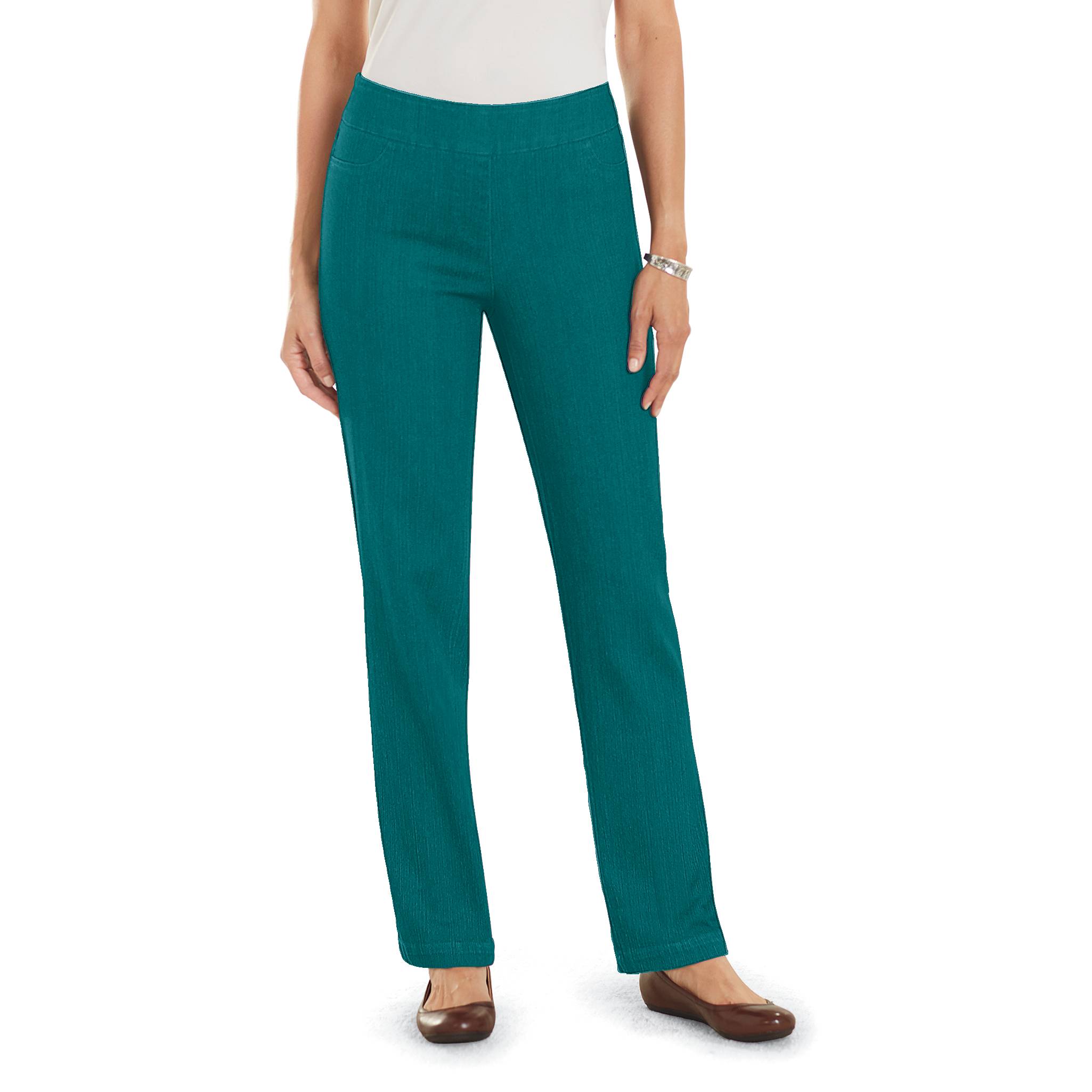 Slim-Sation Straight-Leg Pants, Built-in Tummy-control, Assorted Colors - Northstyle Catalog