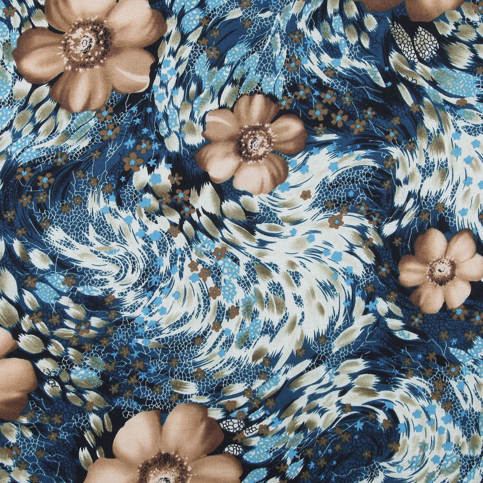 Multicolor Floral Rayon Jersey Print - Joann Fabrics