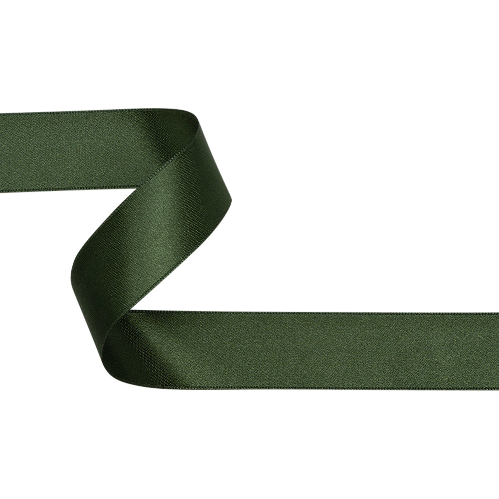 Hunter Double Face French Satin Ribbon - 1