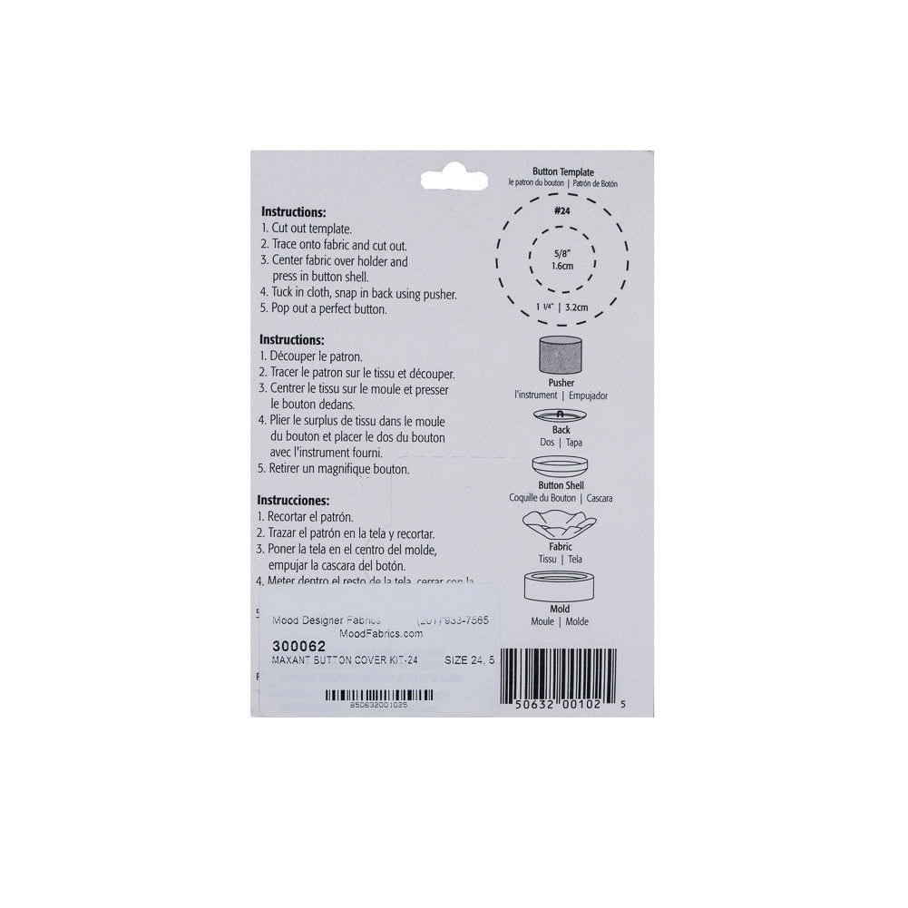 Maxant Button Cover Kit - Size 24 - Joann Fabrics