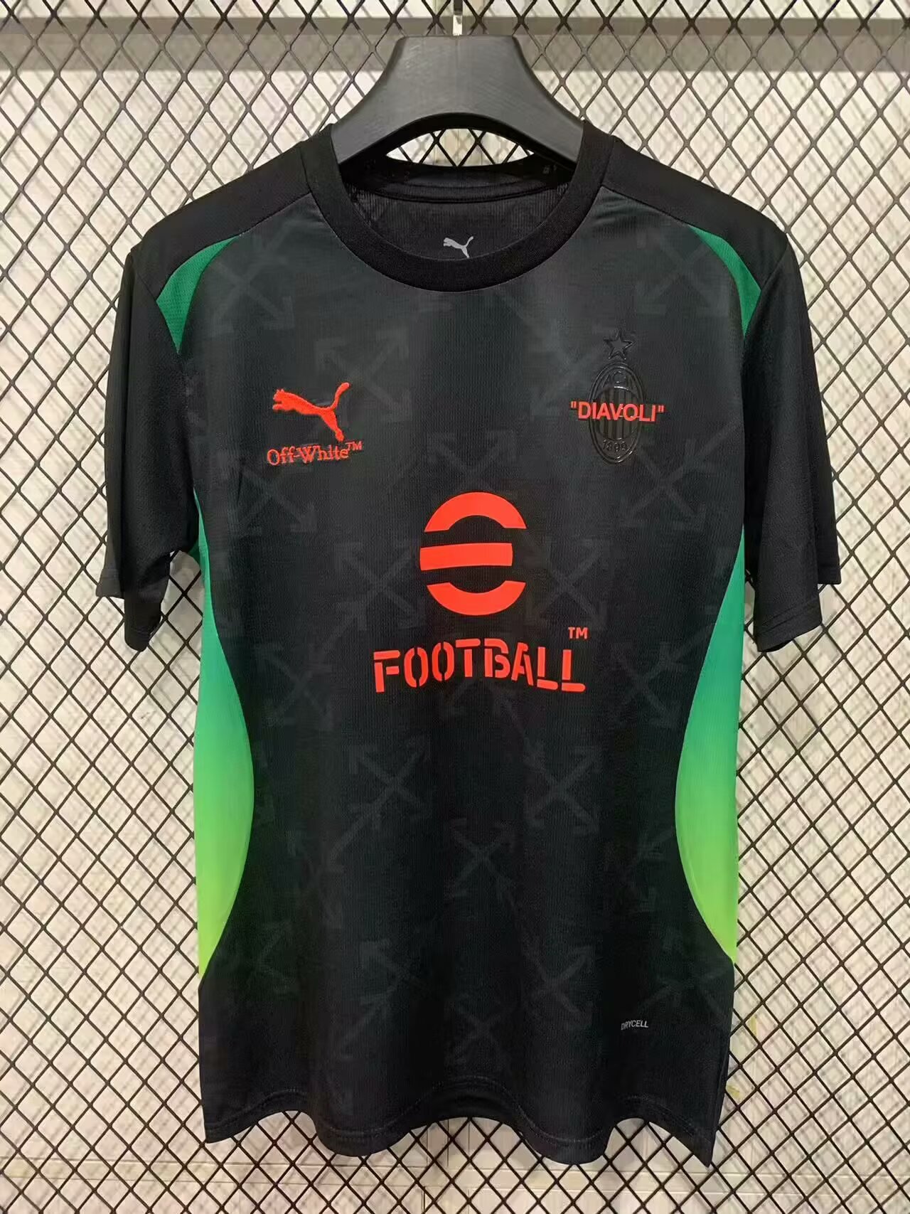 2025/2026 AC Milan Pre-match training uniforms Black Football Jersey 1:1 Thai Quality