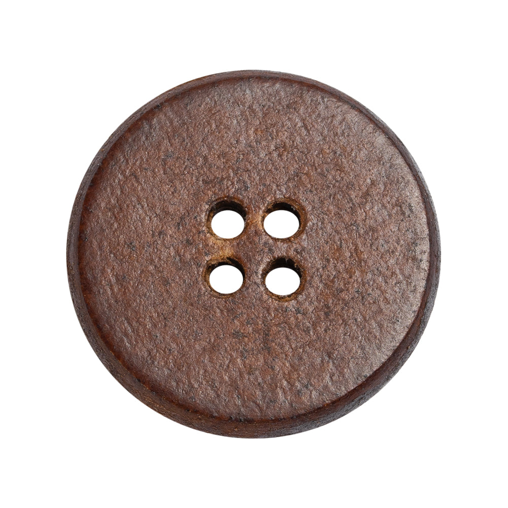 Red Brown Leather 4-Hole Button - 44L/28mm - Joann Fabrics