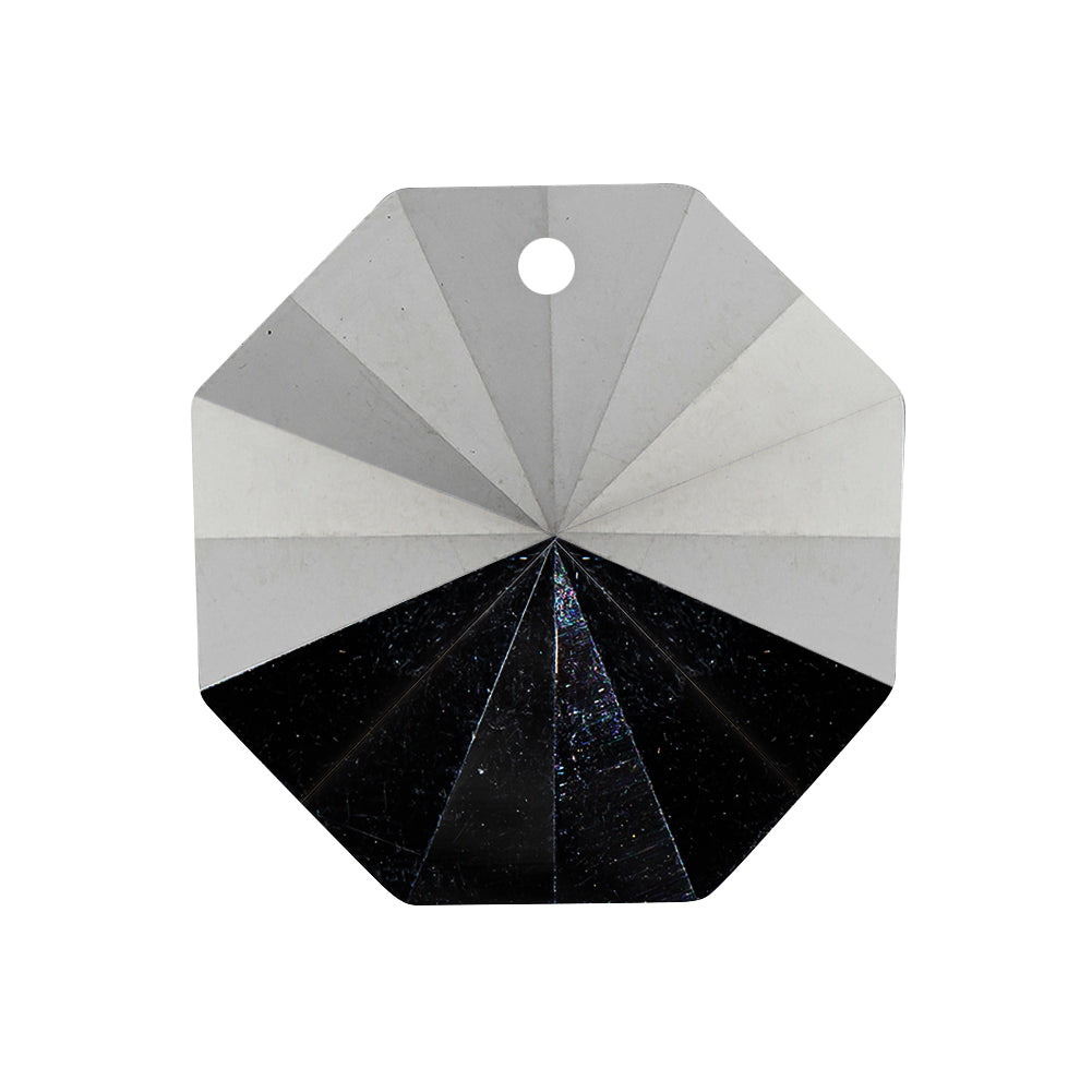 Vintage Swarovski Crystal Reverse Mirror Coated Faceted Pendant - 1.0625