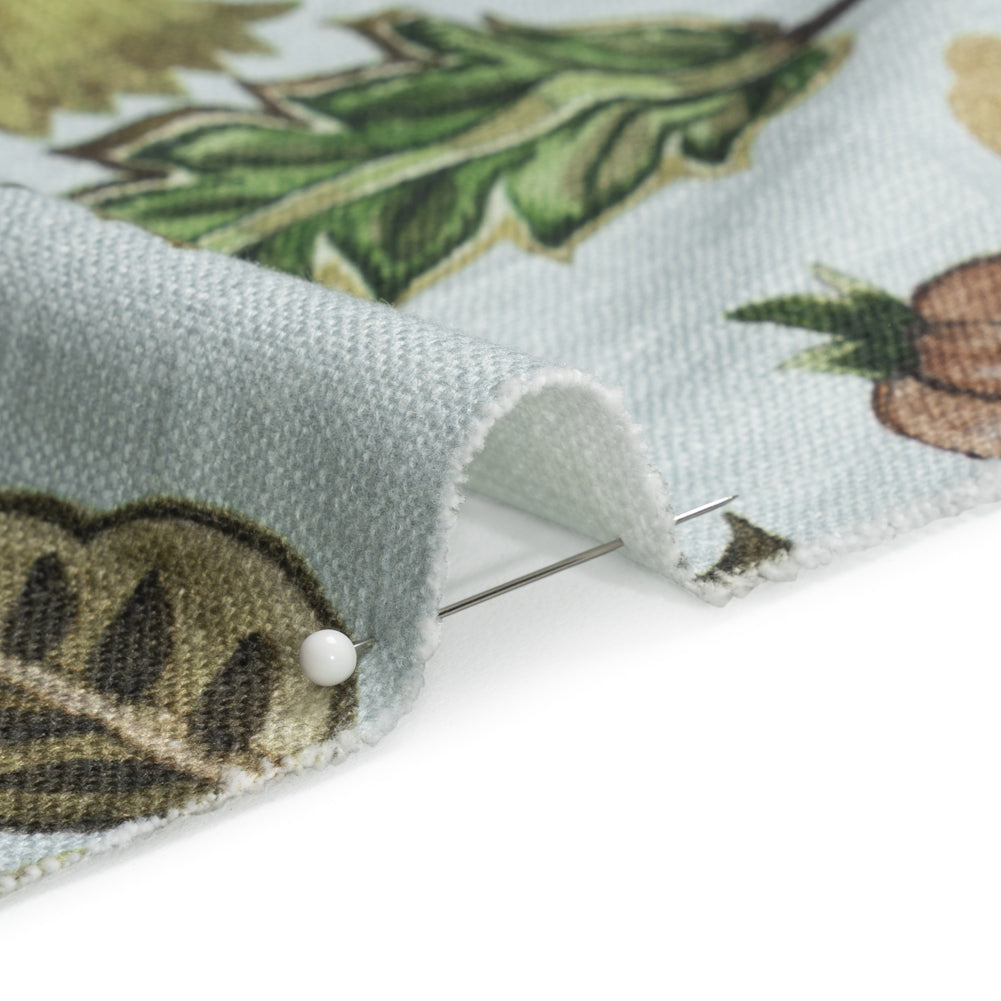 Mist, Pink and Green Blooming Trees Slubbed Cotton Woven - Joann Fabrics