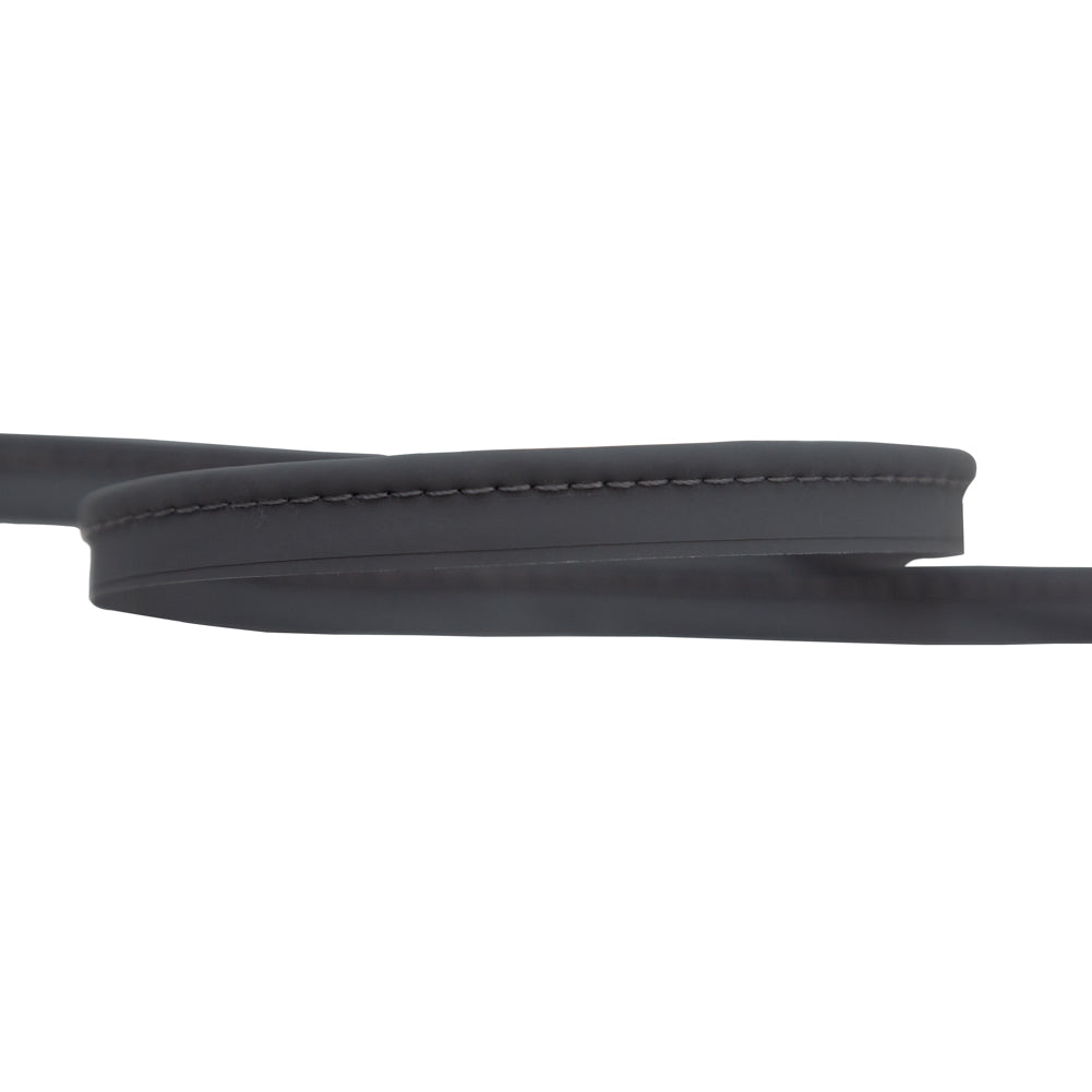 Italian Gray Rubbery Cord with Lip - 0.375