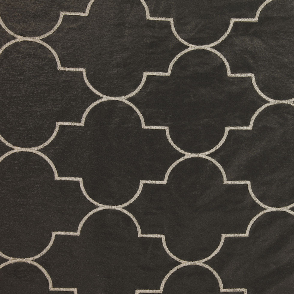 Cream Geometric Sheer - Joann Fabrics