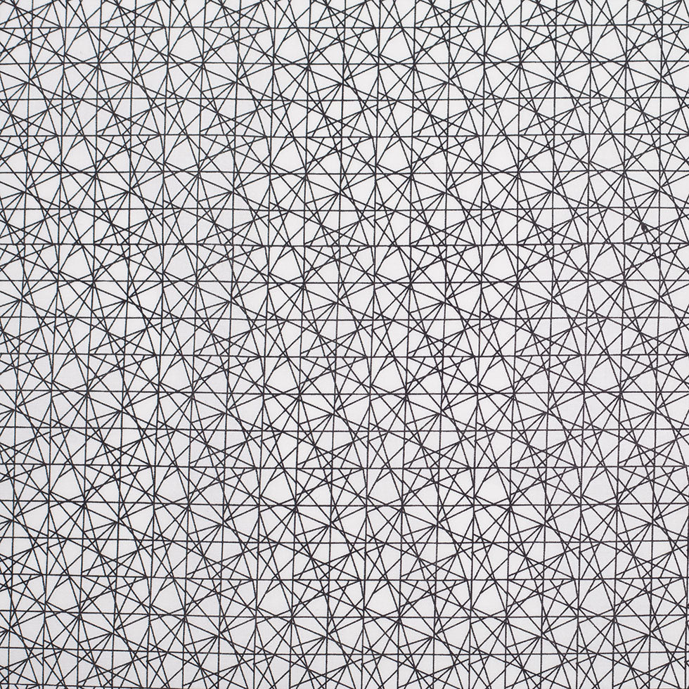 Black/White Abstract Geometric Stretch Cotton Print - Joann Fabrics
