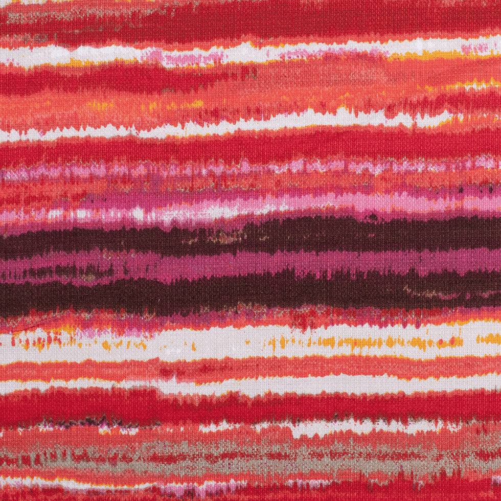 Orange/Fuchsia Striped Mercerized Cotton-Linen Canvas - Joann Fabrics