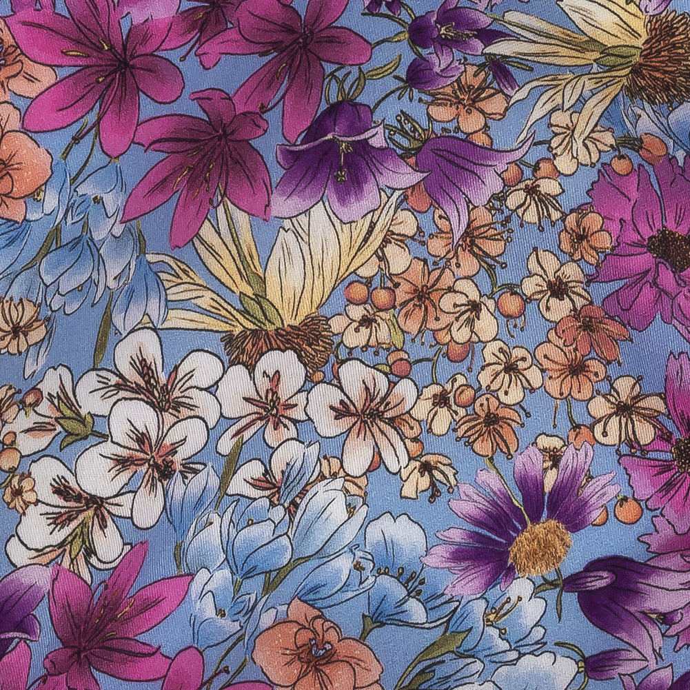 Mood Exclusive Periwinkle Patchwork Perennials Cotton Voile - Joann Fabrics
