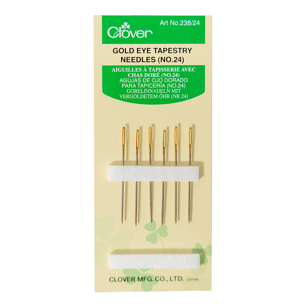 Clover Gold Eye Tapestry Needles - Size 24 - 6 ct - Joann Fabrics