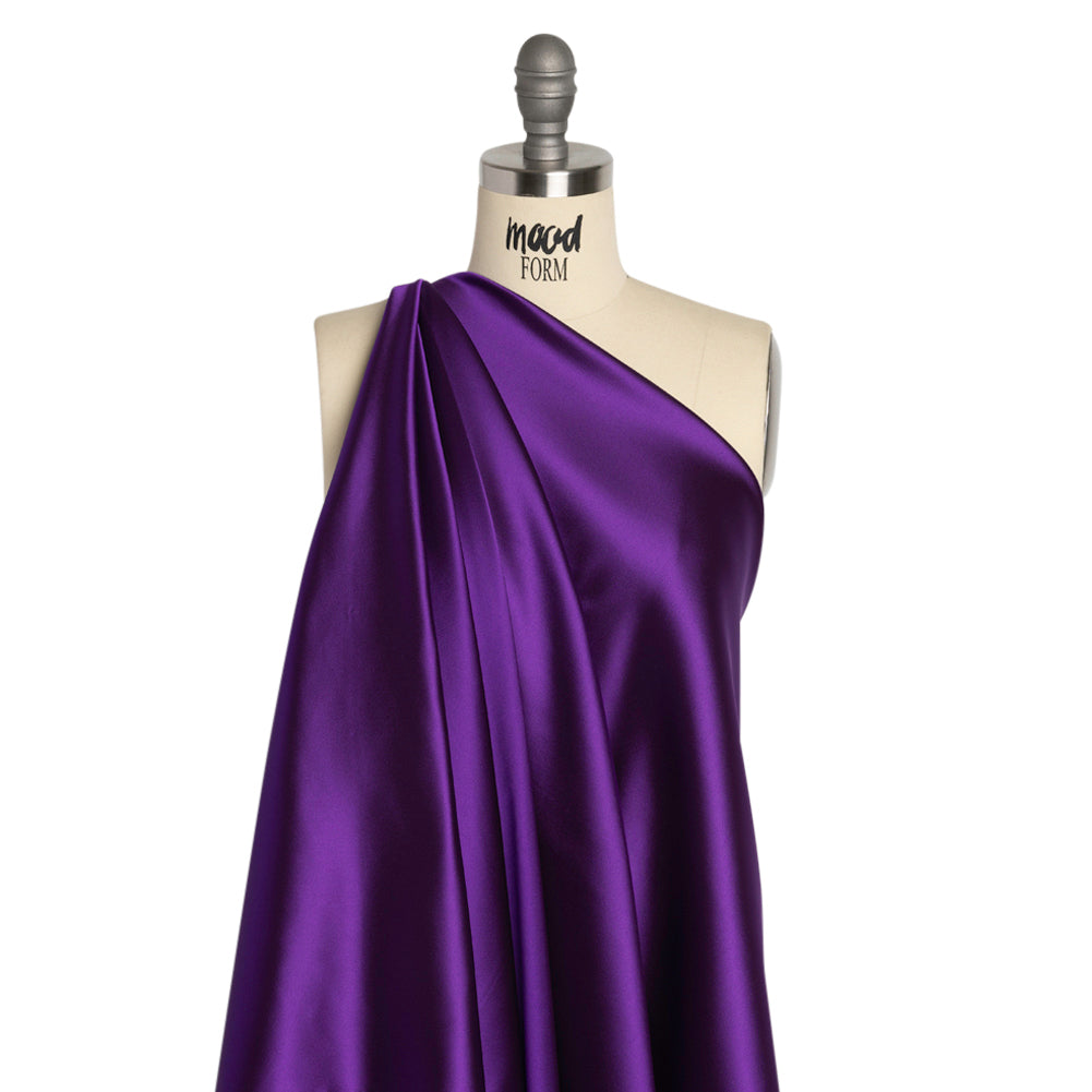 Stretch Satin Made in Italy - Purple with Black Backing - Premium Collection - Joann Fabrics