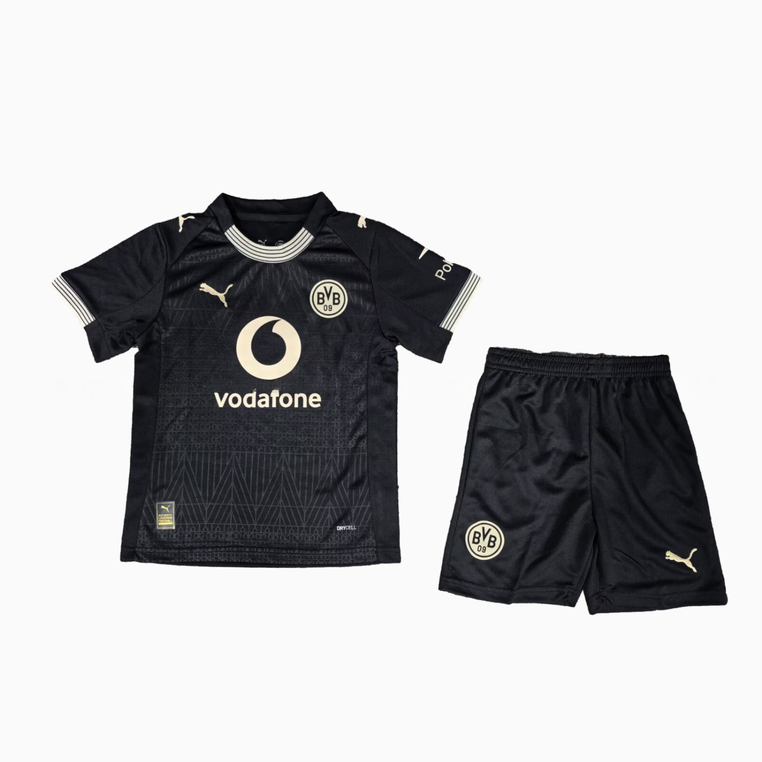 Dortmund 25-26 “100 JAHRE STADION ROTE ERDE” Black Special Kids Kit - UnitedFutballJersey