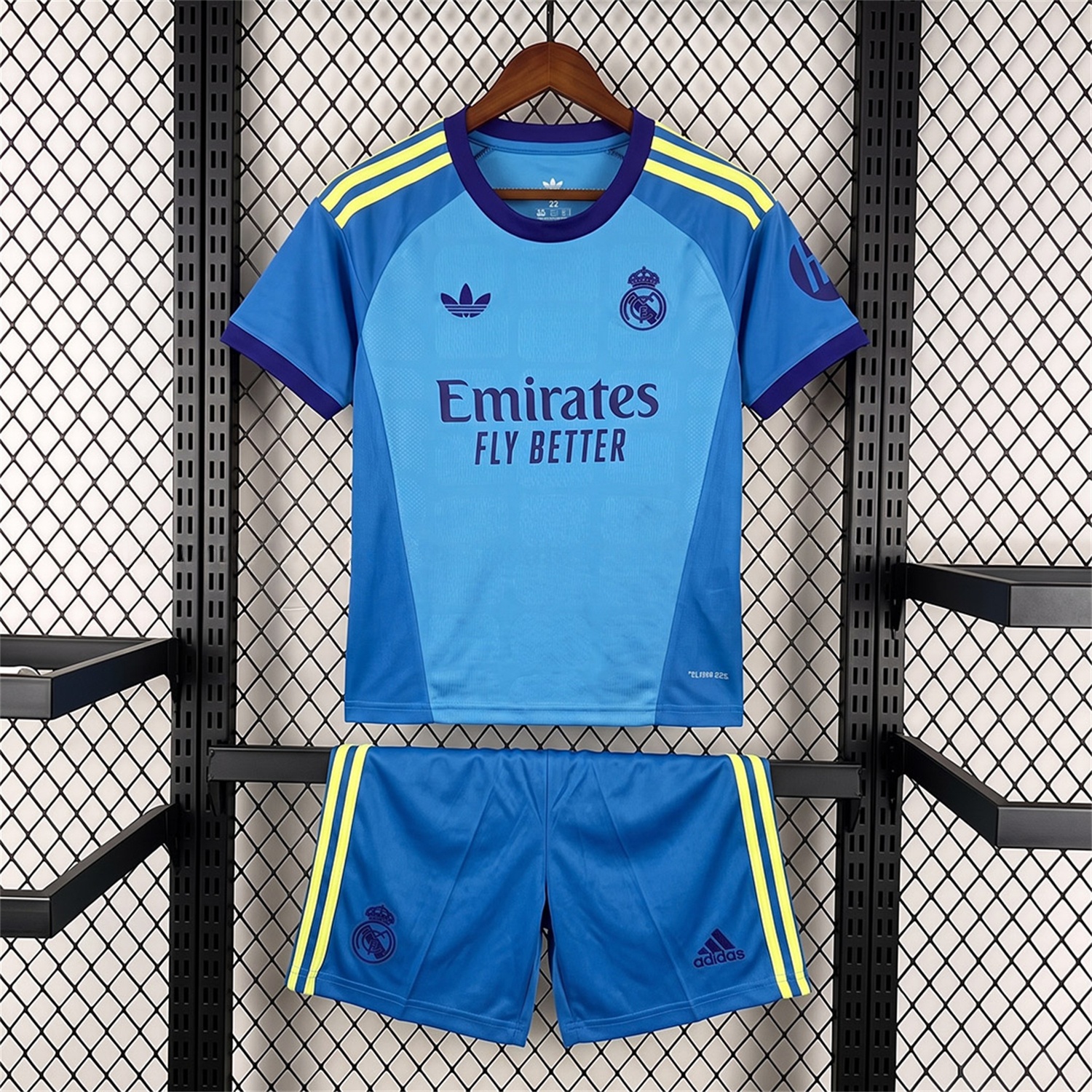 Real Madrid 26-27 Blue Goalkeeper Kids Kit - UnitedFutballJersey