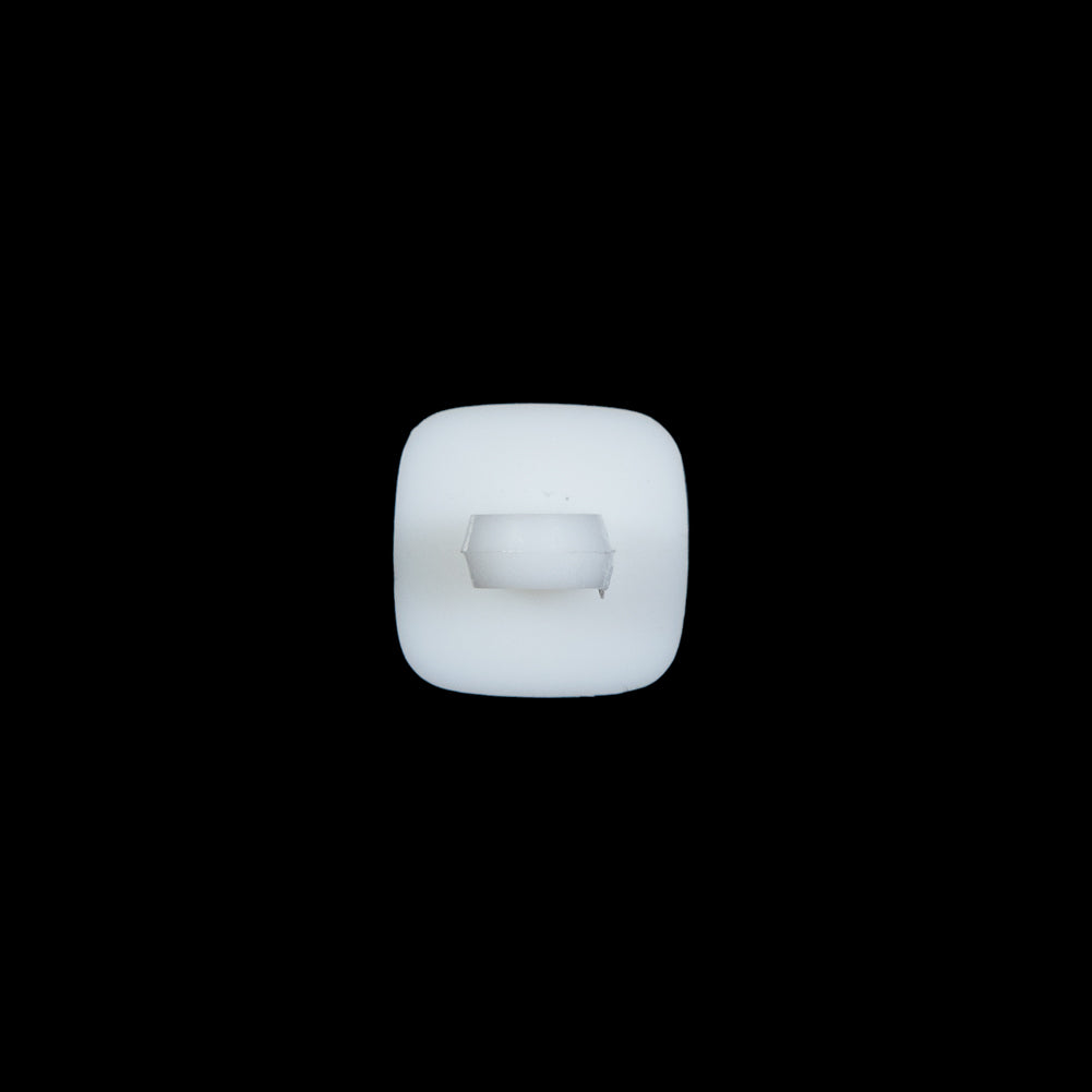 Glossy White Square Shank Back Button - 24L/15mm - Joann Fabrics