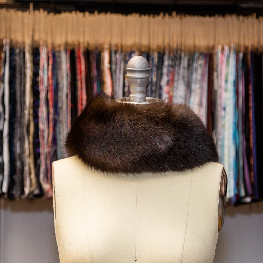 Brown Fox Fur Headband or Scarf with VELCRO&reg; Closure - Joann Fabrics