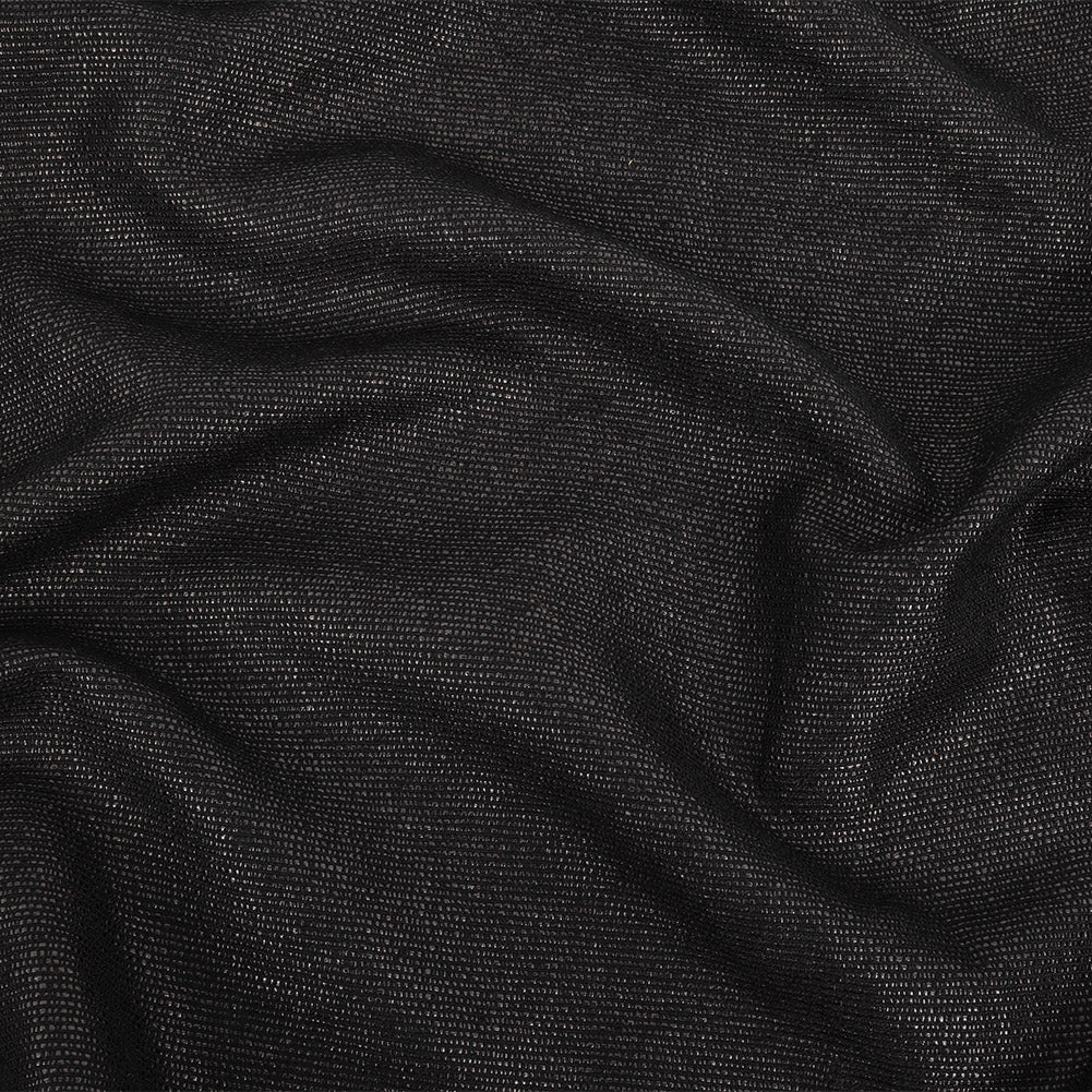 Italian Black on Black Striped Blended Cotton Woven - Joann Fabrics