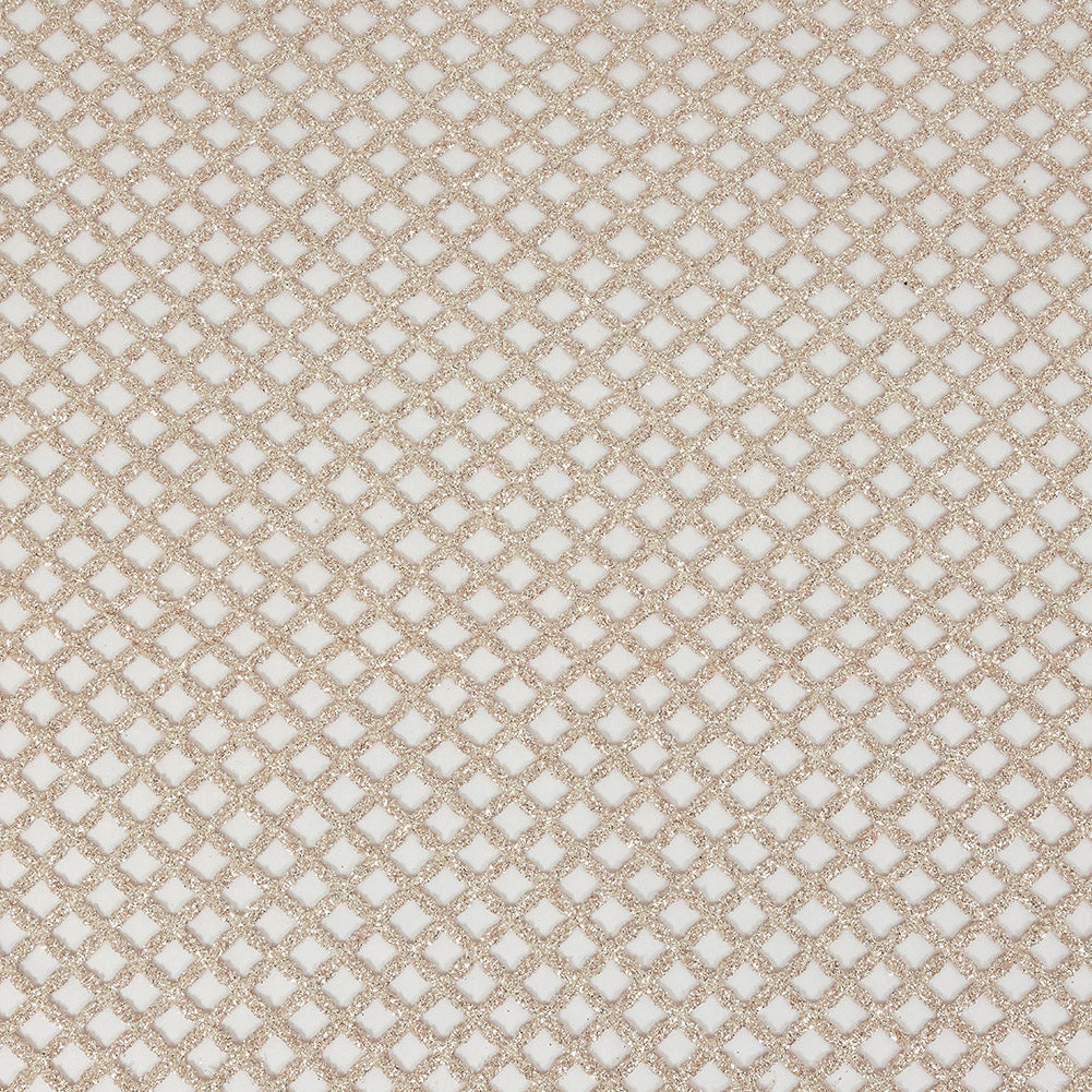 Guipure Lace with Glitter - Light Dusty Rose Diamonds - Joann Fabrics