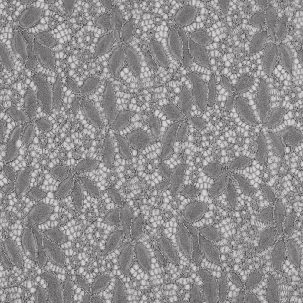 Stretch Lace - Gray Floral - Katerina Collection - Joann Fabrics