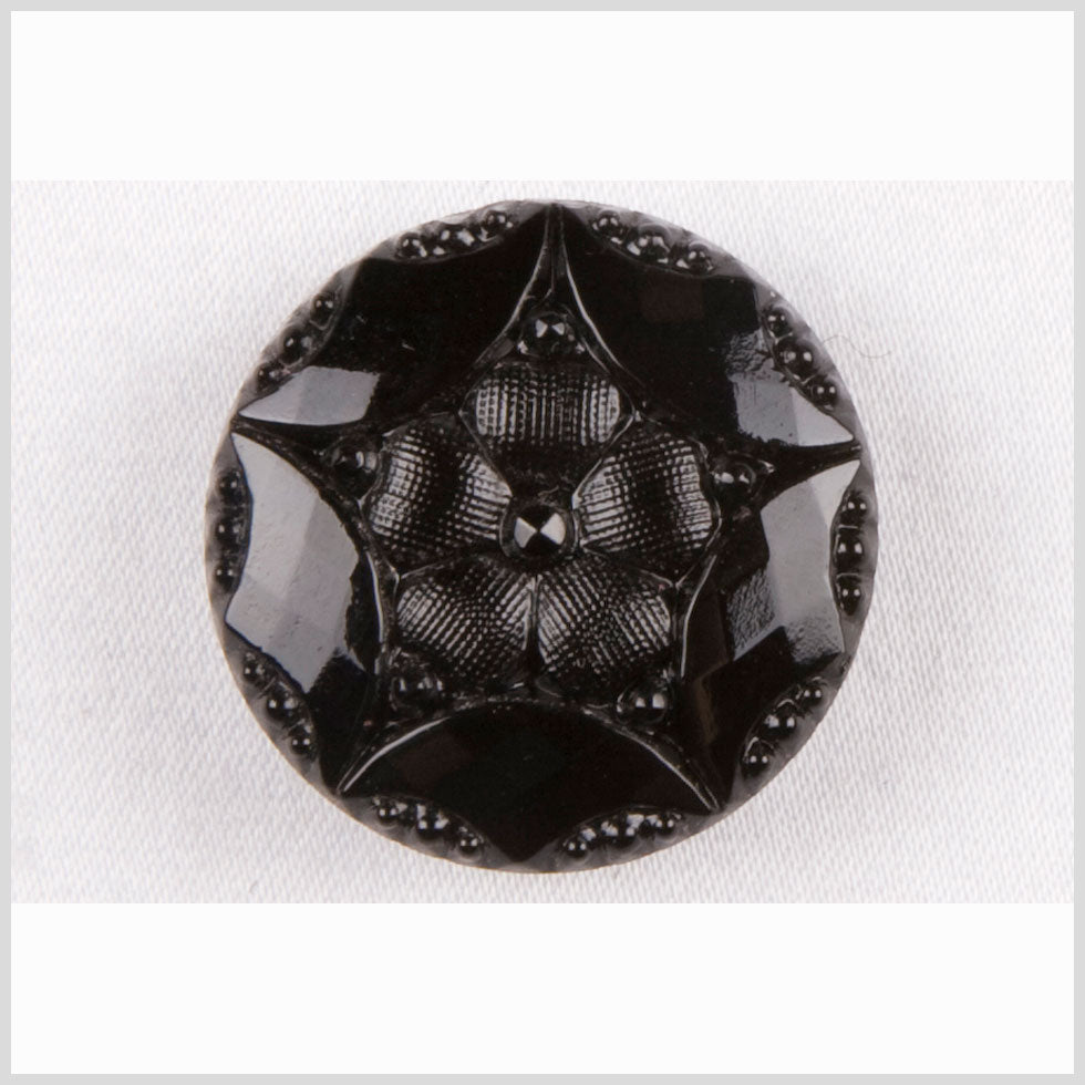 Black Glass Button - 22L/14mm - Joann Fabrics