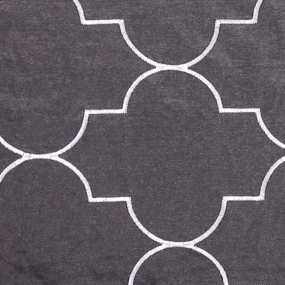 White Geometric Sheer - Joann Fabrics