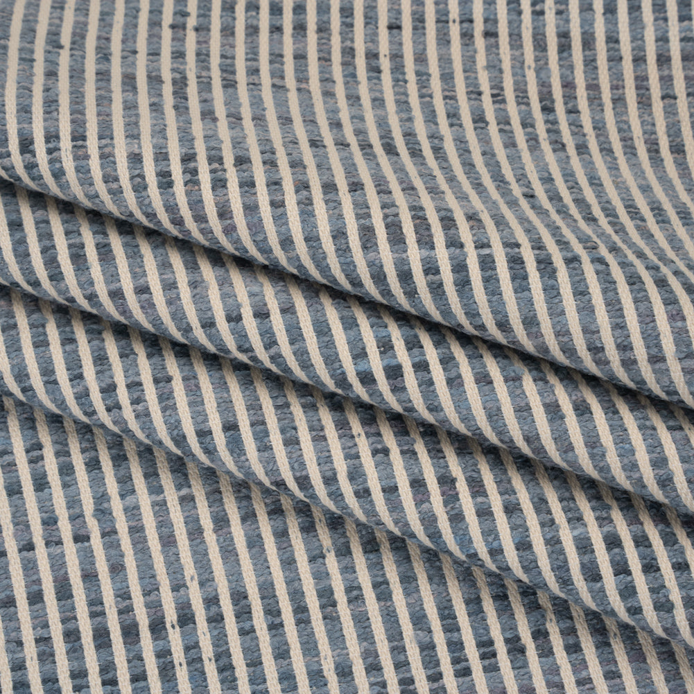 Polyester Boucle Woven - Ocean Stripes - British Imported - Joann Fabrics