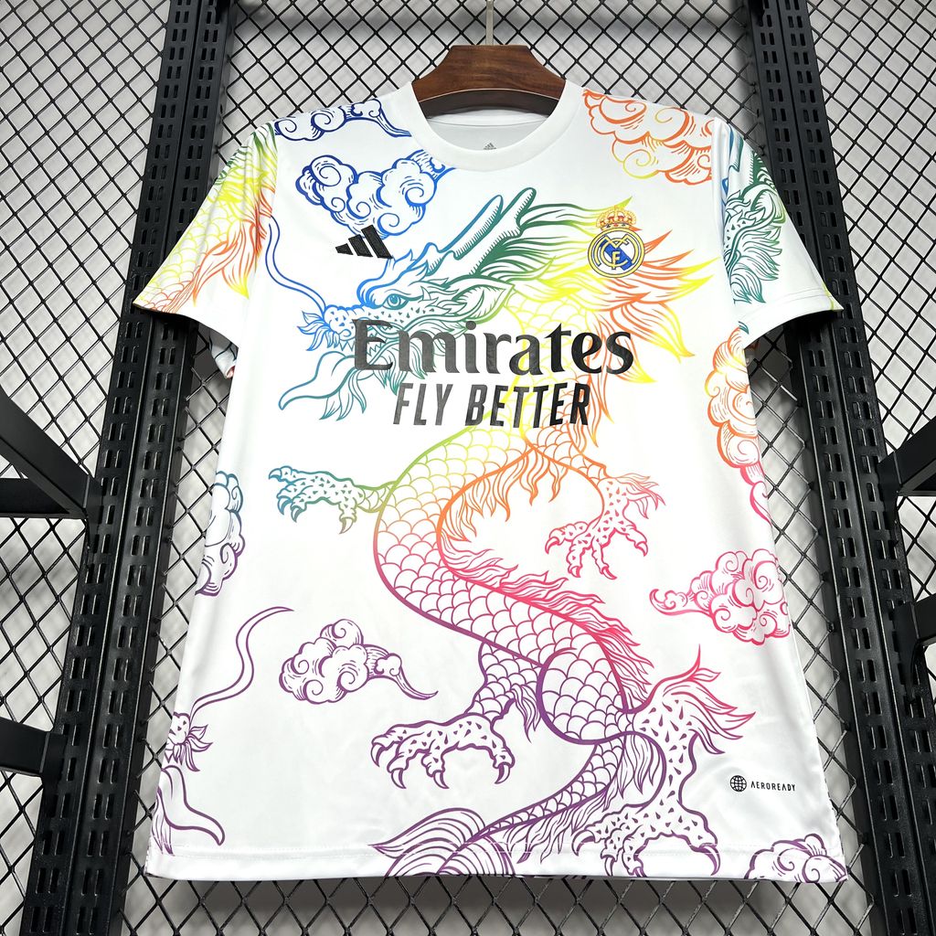 2024/2025 Real Madrid White Cailong Special Edition Jersey
