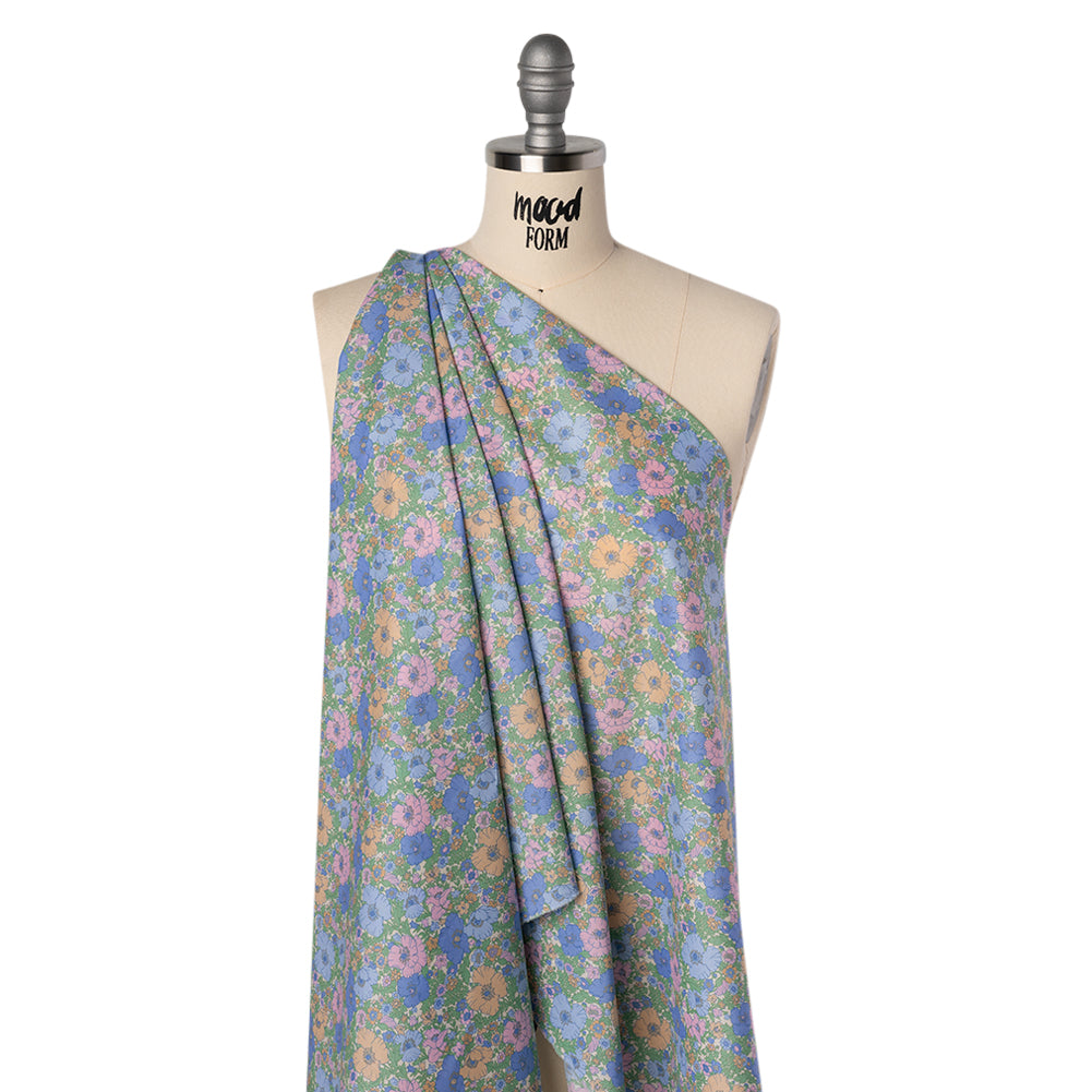 Liberty Fabrics Tana Lawn® - Meadow Song Multi Pastel - Light Blue, Baby Pink and Soft Green Flower Field - Joann Fabrics