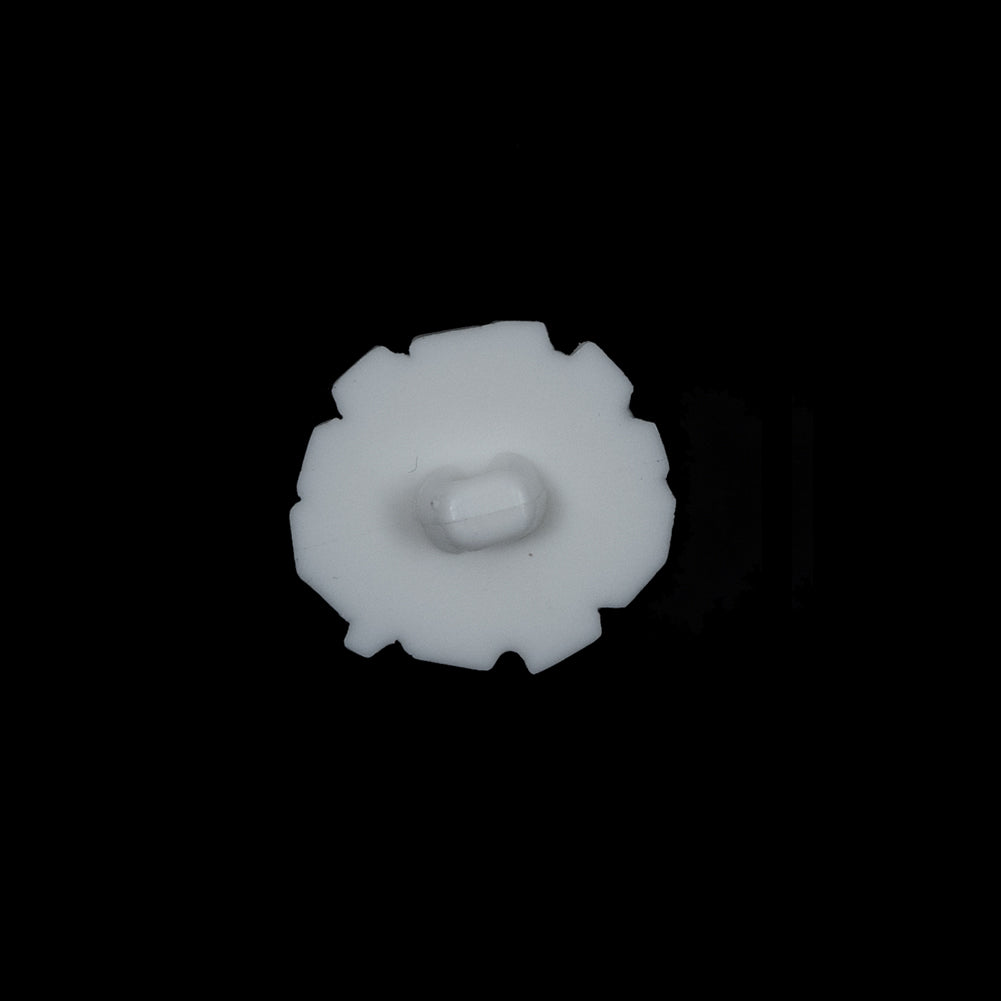 Italian White Abstract Floral Textured Shank Back Button - 20L/12.5mm - Joann Fabrics